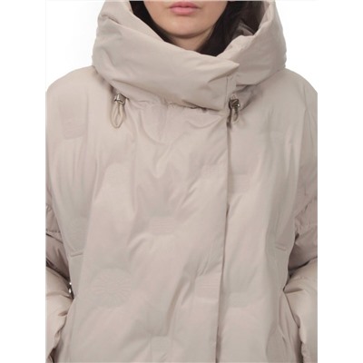 302 BEIGE Пальто зимнее стеганое женское (200 гр. холлофайбер)