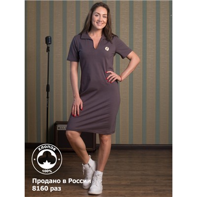 Платье женское кофейное зернышко КП1480П2 коричневый