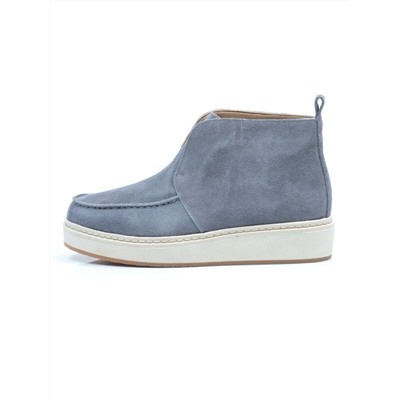 01-5173-6 GRAY/BLUE Ботинки демисезонные (натуральная замша, байка)