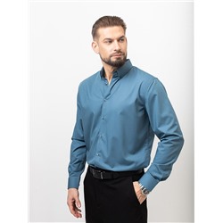 002J Мужская рубашка JenTa серо-голубой