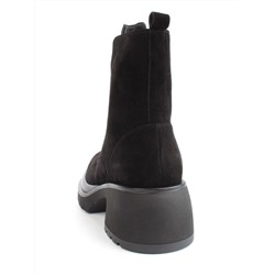 04-M3-H206 BLACK Ботинки зимние женские (натуральная замша, натуральный мех)