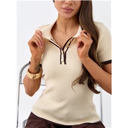 Джемпер-поло (вязаный трикотаж)