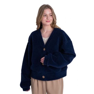 Кардиган КОРОТКИЙ ТЕДДИ индиго