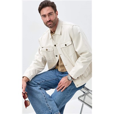 Куртка джинс F611-1214 l.beige