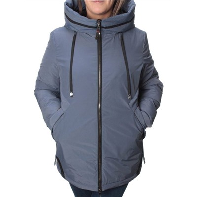 21-977 GRAY/BLUE Куртка зимняя женская (200 гр. холлофайбера)