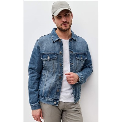 Куртка джинс P211-1275 middle blue