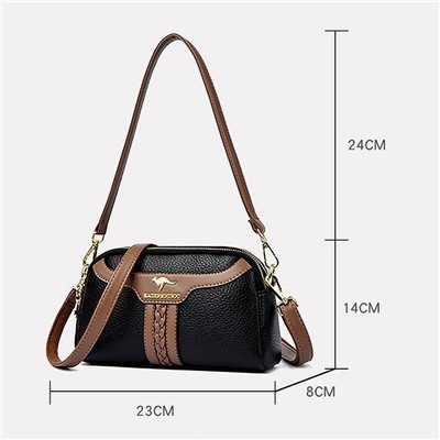 KAIDIFEINIROO Сумка женская с двумя ремнями  8757