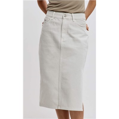 Юбка джинс F512-0203 l.beige