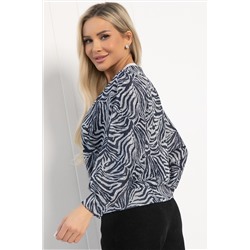 Джемпер Бери и беги (сине-серый) Б12680-7