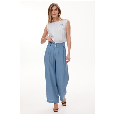 NiV NiV fashion 452 светло-голубой, Блуза