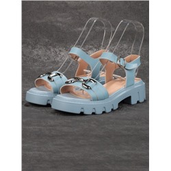 08-PEY182-5 LIGHT BLUE Босоножки женские (натуральная кожа)