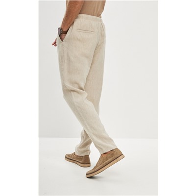 Брюки лен P411-0865 natural linen