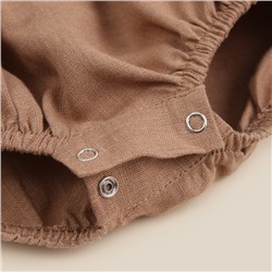 Боди детское SL HOME, рост 80-86 см, кофейное