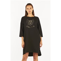 Женское платье миди со стразами 2628 размер M, L, XL, XXL