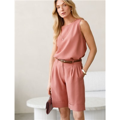 Шорты-бермуды из плотного лиоцелла