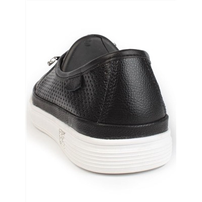 03-A5657 BLACK Полуботинки женские (натуральная кожа)