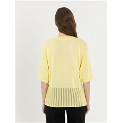 Блуза вязаная жёлтого цвета