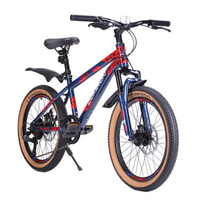 Велосипед 20" рама 12" 7sp COMIRON REBEL сине-красный