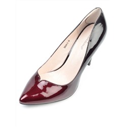 DBH06-5 RED/BLACK Туфли женские (натуральная кожа)