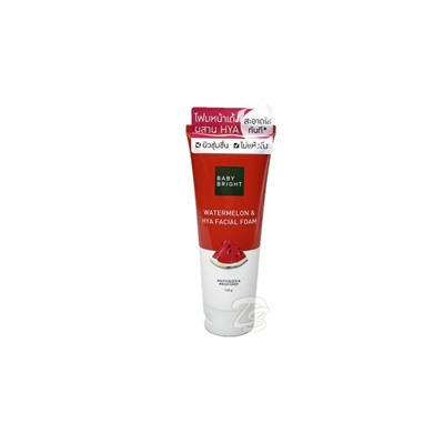 Увлажняющая пенка для умывания с Арбузом и Гиалуроновой кислотой Watermelon & HYA Facial Foam от BABY BRIGHT 160 g