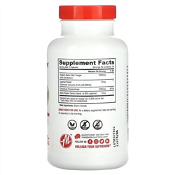 Metabolic Nutrition, Яблочный уксус, 90 капсул