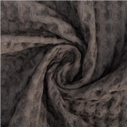 Халат вафельный женский удлинённый «Этель» Boho, размер 54-56, хлопок, 290 г/м², светло-серый