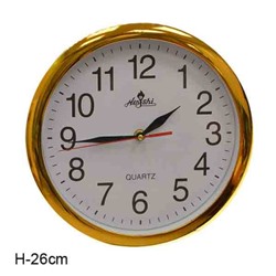 Часы настенные 26 см / 2078-1 /уп 40/золото