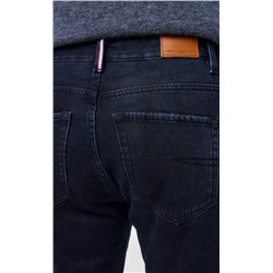 Джинсы мужские утепленные флисом  P121-0152W d.blue