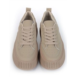 05-P8201-2 DK. BEIGE Кроссовки женские (натуральная кожа)