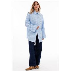 Блуза EOLA 2917 голубой_полоска