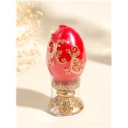 Свеча декоративная «Пасхальное яйцо вензельное», 4.5×10 см, 85 г