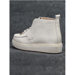 01-5172-3 BEIGE Ботинки женские демисезонные (натуральная кожа, байка)