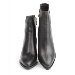 04-M3-9146 BLACK Ботильоны зимние женские (натуральная кожа, натуральный мех)