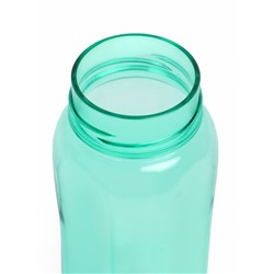 Бутылка для воды спортивная, прозрачная, 450 мл, 20×8 см, пластиковая, бирюзовая