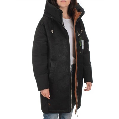 C1062 BLACK Куртка зимняя женская (200 гр. холлофайбера)