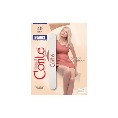 CONTE NUANCE 40 Колготки женские с шортиками (с пилочкой для ногтей)