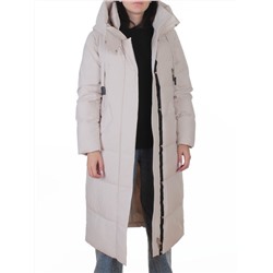 A8356 BEIGE Пальто зимнее женское (200 гр. холлофайбер)