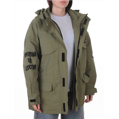 3104 GREEN Куртка демисезонная женская (100 гр. холлофайбер)