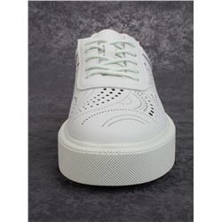 05-PDD166-3 LT.GREEN Кроссовки женские (натуральная кожа)