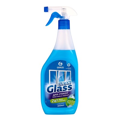Средство для мытья стёкол и зеркал Clean Glass, голубая лагуна, 600 мл