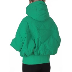 H24-033 GREEN Куртка пуховая зимняя женская (пух)