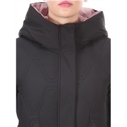 2158 BLACK Пальто зимнее облегченное  женское YINGPENG (150 гр. холлофайбер)