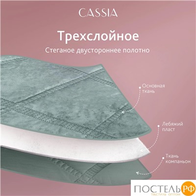 CASSIA СЕЛИН мятн. Покрывало 240х260, 1 пр., 100% полиэстер