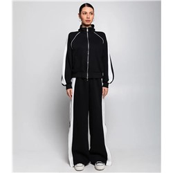 Спортивный костюм #КТ8003 (7), чёрный,леопардовый
