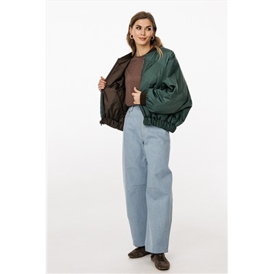 Куртка EOLA 3034.1 шоколад/т.изумруд