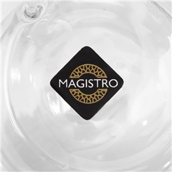 Кружка с двойными стенками Magistro «Дуо. Tea», 200 мл, 12.5×9×7.5 см, стекло, прозрачная