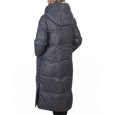 8310 DK. GRAY Пальто зимнее женское (200 гр. холлофайбер)
