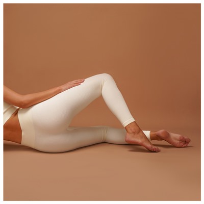 Легинсы спортивные женские Sima-Land Home, молочные