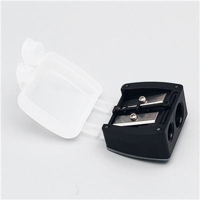 Zinger Точилка для косметических карандашей двойная / Classic SH-19, пластик, черный