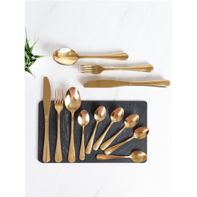 Столовые приборы 24 предмета / YGH24-101002- GOLD /уп 16/